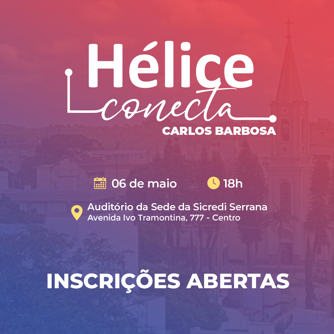 Capa - Carlos Barbosa debate inovação em evento gratuito do Instituto Hélice